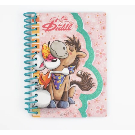 Carnet forme Rose A6 Diddlina