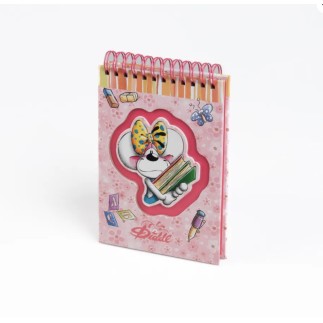 Carnet A6 spirale Rose Diddlina