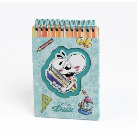 Carnet A6 spirale Bleu Diddl