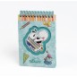 Carnet A6 spirale Bleu Diddl