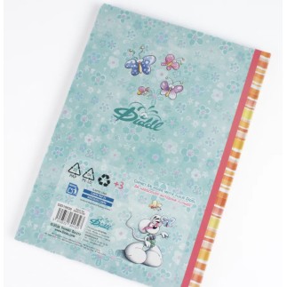 Carnet A4 rigide motif fleur Diddl