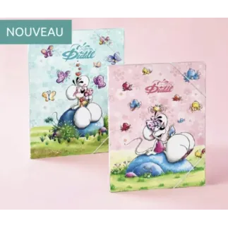 POCHETTE BLEUE ROSE A4 DIDDL
