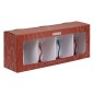 Lot de 4 verres à cocktail Homy 30 cl orange