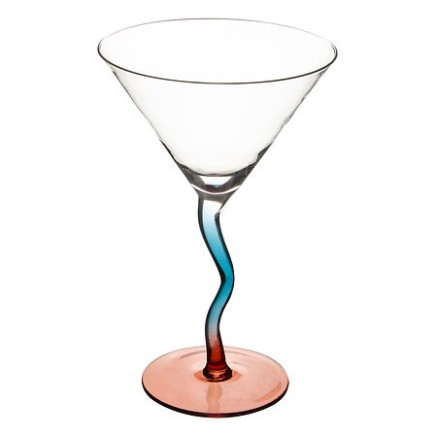 Lot de 4 verres à cocktail Homy 30 cl orange