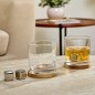 Coffret 2 verres à whisky et pierres glaçons Jules