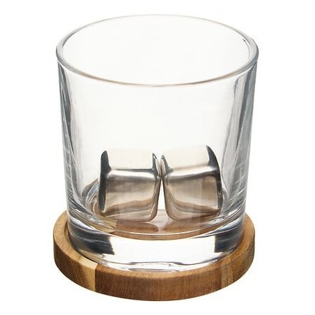 Coffret 2 verres à whisky et pierres glaçons Jules