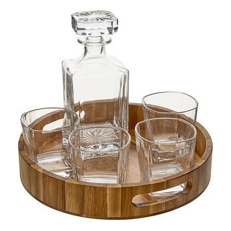 Coffret 4 verres à whisky et carafe Jules