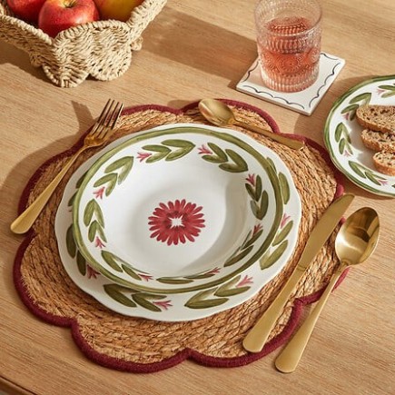 Assiette creuse Mona 22cm porcelaine
