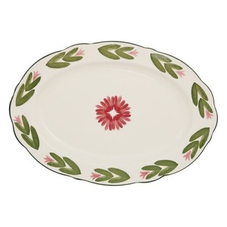 Plat ovale Mona 31x21cm porcelaine