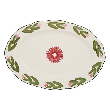 Plat ovale Mona 31x21cm porcelaine