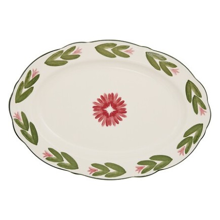 Plat ovale Mona 31x21cm porcelaine