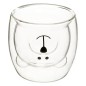 Coffret 2 mugs animaux 25 cl verre transparent