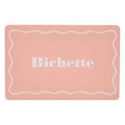 Set de table Bichette 45x30cm rose