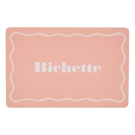 Set de table Bichette 45x30cm rose