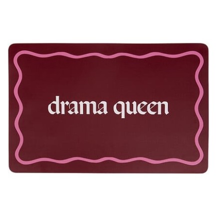 Set de table Drama Queen bordeaux