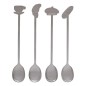 Lot de 4 cuillères à café Lou inox
