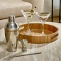 Coffret cocktail Jules 5 pièces plateau acacia