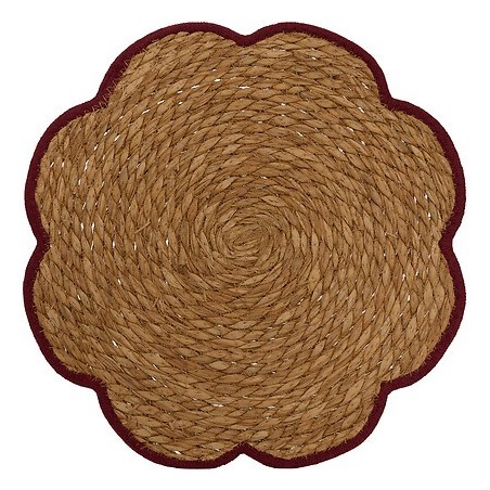 Set de table Mona fleur 38cm jonc