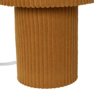 Lampe côtelée Jolina 28cm métal ocre