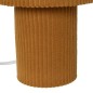 Lampe côtelée Jolina 28cm métal ocre