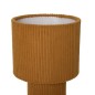 Lampe côtelée Jolina 28cm métal ocre