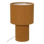Lampe côtelée Jolina 28cm métal ocre