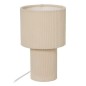 Lampe côtelée Jolina 28 cm métal ivoire