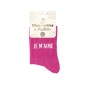 Chaussettes paillettes je m'aime