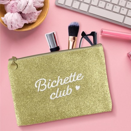 Pochette A Paillettes Brodées Connasse, Princesse...