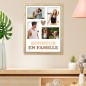 Toile Tuftee Cadre Photos Bonheur En Famille 30x40cm
