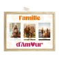 Toile Tuftee Cadre Photos Famille D'Amour 30x40cm Toile Tuftee Cadre Photos Famille D'Amour 30x40cm