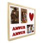 Toile Tuftee Cadre Photos Amour Amour 30x40cm Toile Tuftee Cadre Photos Amour Amour 30x40cm