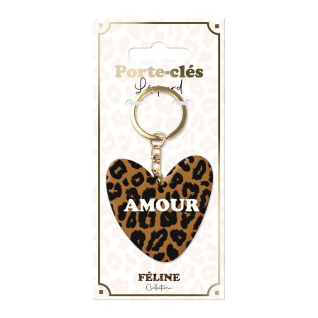Porte-Cles Silicone Leopard