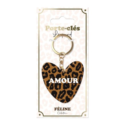 Porte-Cles Silicone Leopard