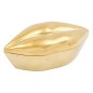 Boîte déco bouche Crush 20cm céramique doré