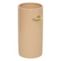 Vase bouche Crush 20cm céramique beige