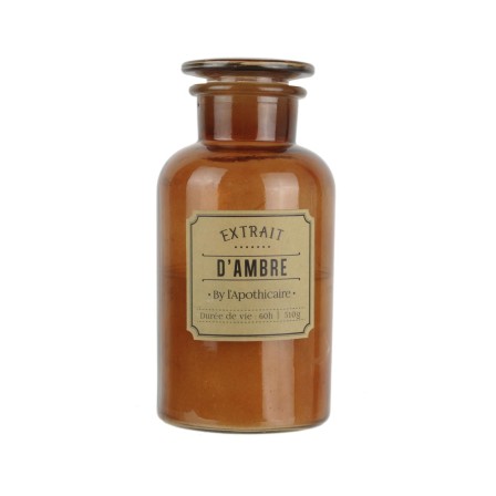BOUGIE PARFUMEE APOTHICAIRE AMBRE H21CM