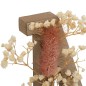 Mot à poser Amour fleurs séchées 50cm BOIS