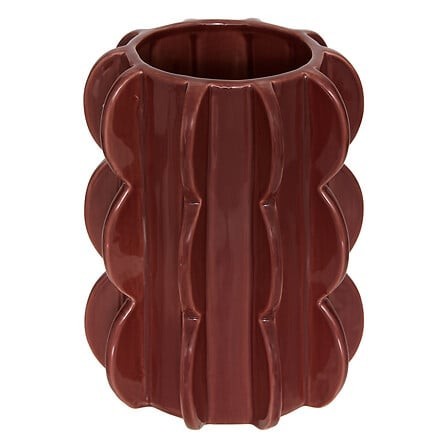 Vase Homy 19cm céramique oreille marron