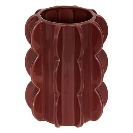 Vase Homy 19cm céramique oreille marron