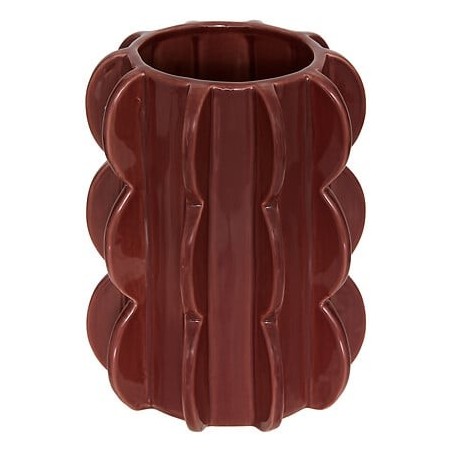 Vase Homy 19cm céramique oreille marron