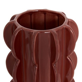 Vase Homy 19cm céramique oreille marron