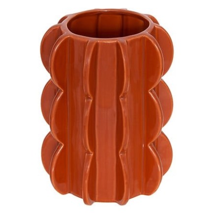 Vase Homy 19cm céramique oreille orange