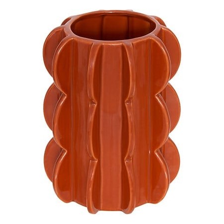 Vase Homy 19cm céramique oreille orange