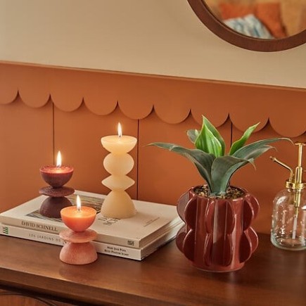 Agave Homy 27cm avec pot céramique marron