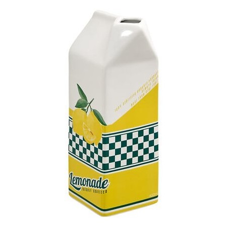 Vase 23cm céramique bouteille de limonade