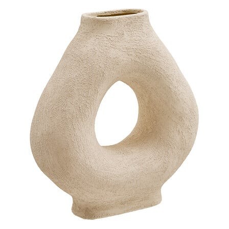 Vase Circle Bréa 33cm céramique blanc