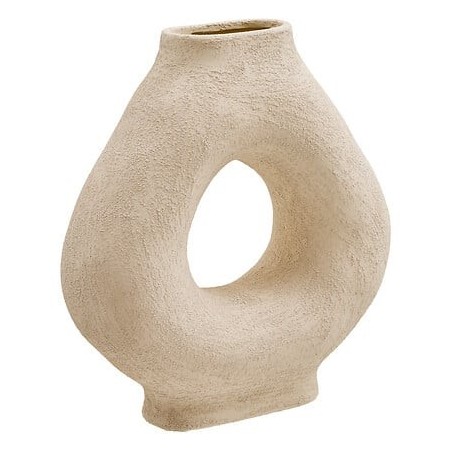 Vase Circle Bréa 33cm céramique blanc