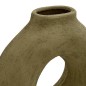 Vase Circle Bréa 23cm céramique vert kaki