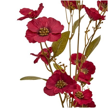 Tige anémone Crush 93cm bordeaux